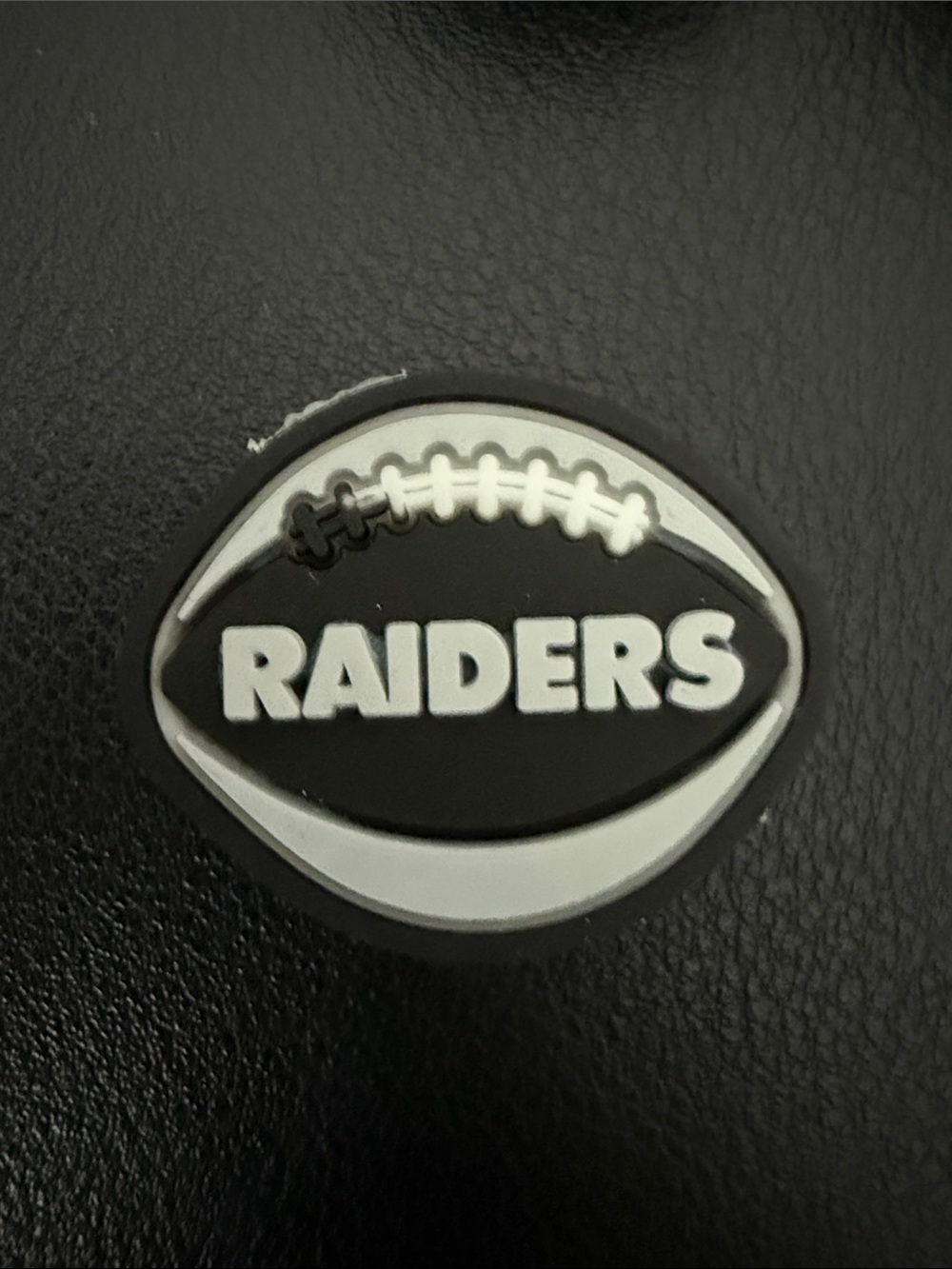 Raiders Black Football croc charm